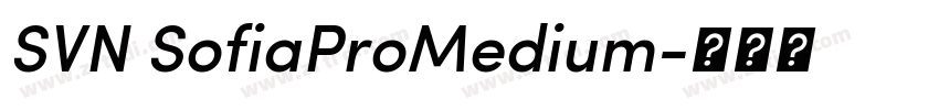 SVN SofiaProMedium字体转换